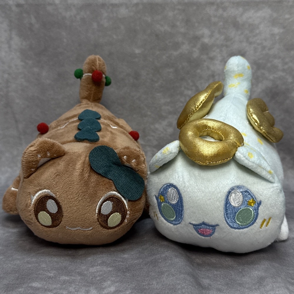 Aphmau MeeMeows Gingerbread limited edition chaser gold embroidery & Angel Plush